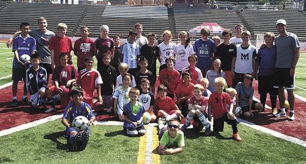 Soccer players gathered in June and July to take part in the first annual Mercer Island soccer camp