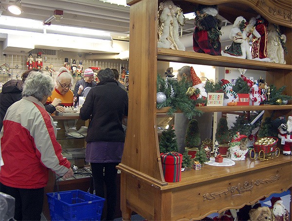 The Thrift Shop halls are decked for the holidays and to celebrate the shop’s 40th anniversary.