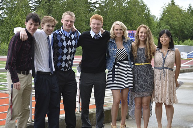 The 2013 graduates of Eastside Catholic High School from Mercer Island are
