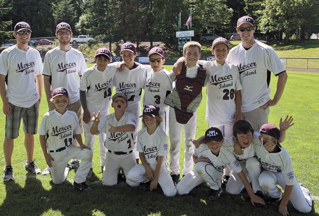 The Mercer Island Little League nine and 10-year-old All Star baseball team finished third in the district tournament in July.