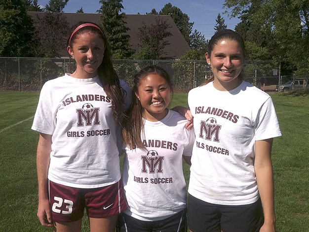 The Mercer Island girls soccer captains this fall are seniors Kianna Chang