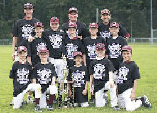 The Mercer Island 10 and under Thunder baseball team took first place at the Tacoma BPA Celebration Classic. The team: coaches Brad Myers