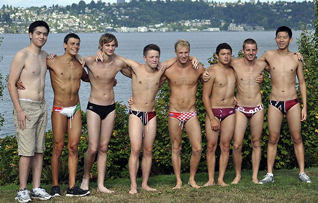 The Mercer Island boys water polo seniors this season are Chris Apodaca