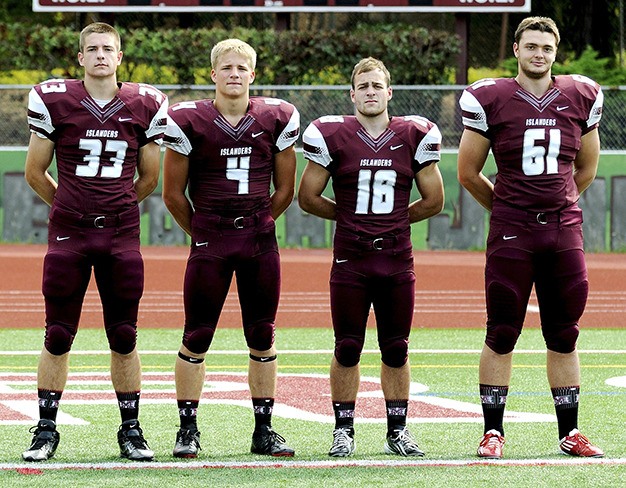 The Mercer Island 2013 captains include: David Emanuels