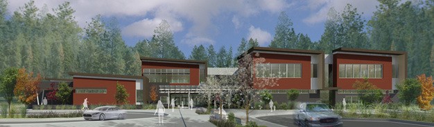 This artist’s rendering is for a new Cherry Crest Elementary School in Bellevue. The Bellevue District has been rebuilding its schools and has nearly completed Tyee Middle School.