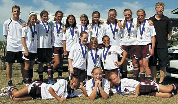 The Mercer Island U13 girls select FC Force '98 team recently won the Sky River tournament in Monroe.
