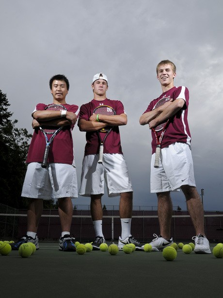 Mercer Island High School tennis boys captains