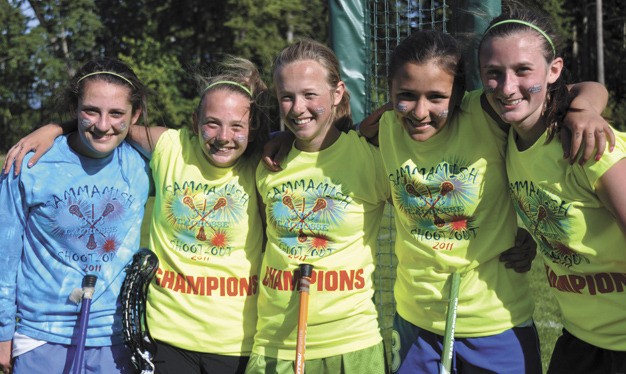 Three Mercer Island lacrosse players