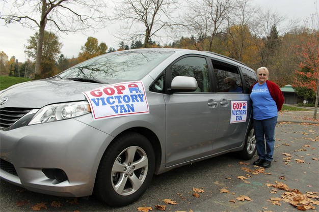 Republican voters can turn in their ballots to a GOP Victory Van