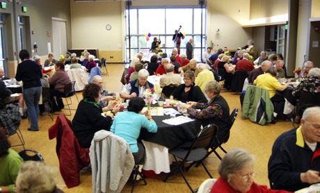 Nearly 100 seniors attended this year’s annual Thanksgiving lunch