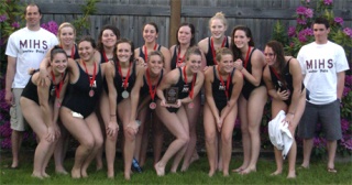 The MIHS girls water polo team finished second at state last weekend. The team lost to CPA in the finals at the Mercer Island Country Club.