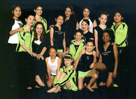 Mercer Island Definitive Dance team members: (back row