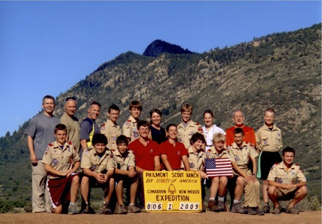 Scouts from Mercer Island Troop 647 took a trip to Philmont Scout Ranch in New Mexico and hiked between 68 and 100 miles. The 11-day trek ended at the top of Mount Baldy