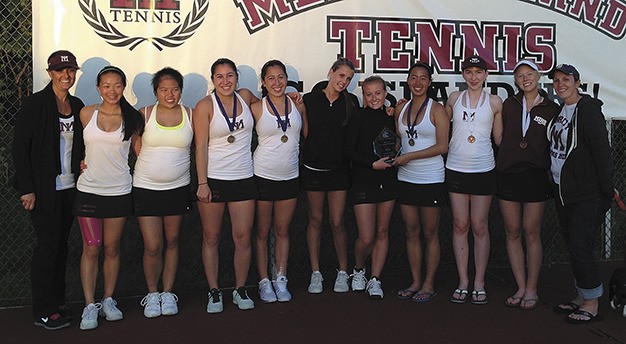 The Mercer Island girls tennis team hosted and won the KingCo tournament last week.