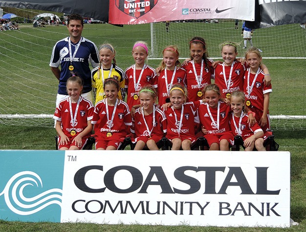 Katie Pedersen and Kiki Caputo are members of the Eastside FC girls U10 soccer team that recently competed in the Snohomish Bigfoot tournament.