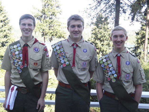Three Boy Scouts from Troop 457
