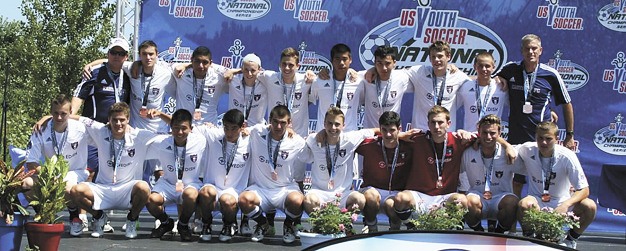 The Eastside FC 94 Red boys U17 soccer team finished third overall in the U.S. Youth Soccer National Championships.