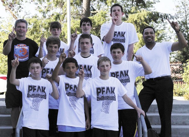 Team Mercer Island recently won the PEAK spring league seventh grade Gold Basketball championship