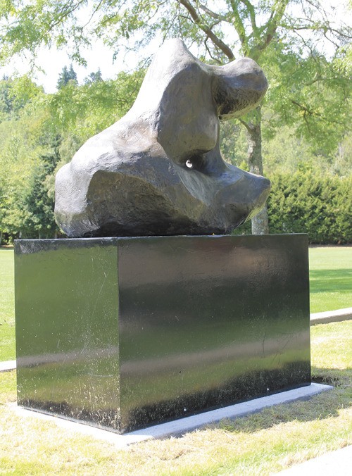 The Reclining Woman statue was installed at Mercerdale Park