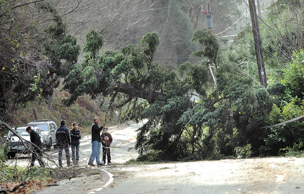 The Hanukkah Eve storm of December 2006 hit the Island hard