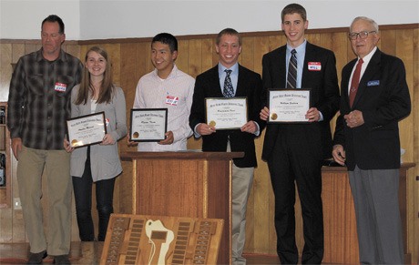 The 2010 junior Masonic scholars were recently honored at a luncheon. Junior class advisor Chris Twombley