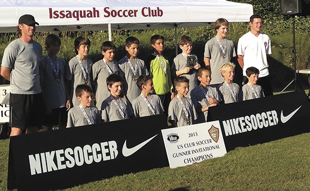 The Mercer Island Islander FC U13 recently won the Issaquah Gunner Invitational tournament.