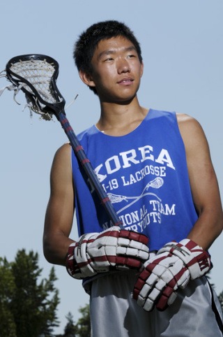 Michael Choe led the Korean National team in scoring during the lacrosse world championships.