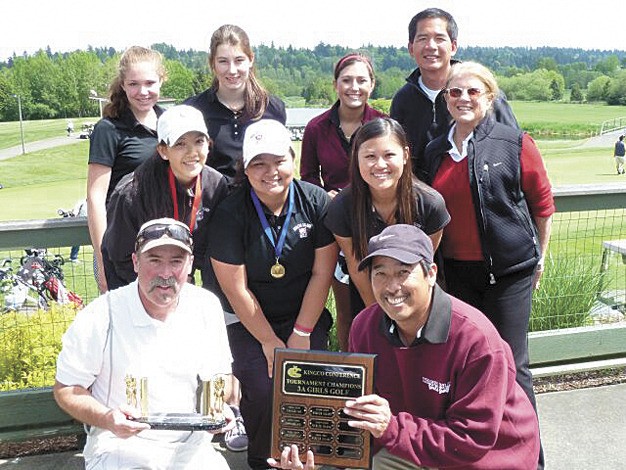 The Mercer Island girls golf team won the KingCo tournament on Tuesday at Willows Run Golf Course in Redmond.