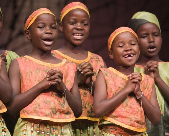 The African Children’s Choir will perform at 10 a.m. Sunday