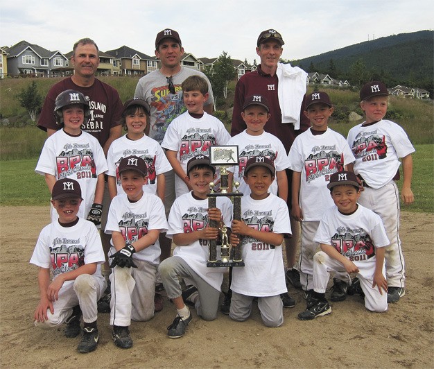 The Mercer Island 8U baseball team recently took second place at the Mount Si BPA Classic.