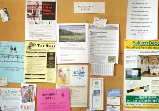 Chad Coleman/Mercer Island Reporter This bulletin board at Albertsons lets Islanders know what community events are taking place around the neighborhood.