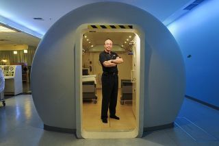 Chad Coleman/Mercer Island Reporter Islander Dr. Neil Hampson is the head of hyperbaric medicine at Virginia Mason.