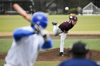 Chad Coleman/Mercer Island Reporter Mercer Island senior No. 1 starting pitcher Chris Black will anchor a staff with talent but very little experience.