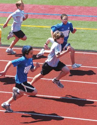 Chad Coleman Mercer Island Reporter The 50-meter dash was hotly contested in both the fourth and fifth grade divisions.