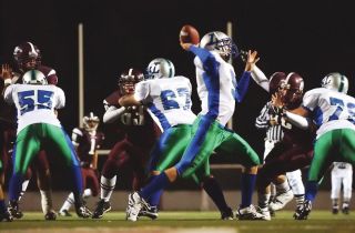 Chad Coleman/Mercer Island Reporter The Liberty offense scored 44 of its team’s 51 points.