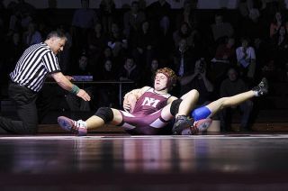 Chad Coleman/Mercer Island Reporter Islander Graham Horgdal won both of his matches last week