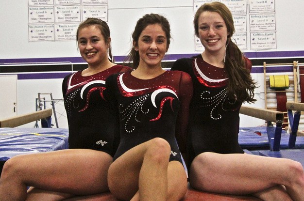 The Mercer Island gymnastics captains are Tonayo Crow