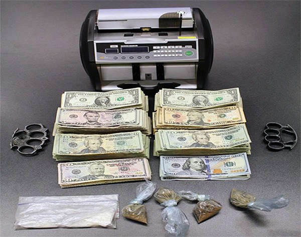 The Eastside Narcotics Task Force recovered these items during a 2015 raid.