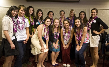 Finalists in the first scholarship reception for the Stanley Ann Dunham Memorial Scholarship.