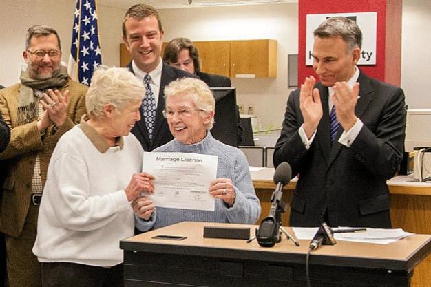King County set a new record for marriage licenses in one day early Thursday morning as gay marriage was officially recognized by the State of Washington.