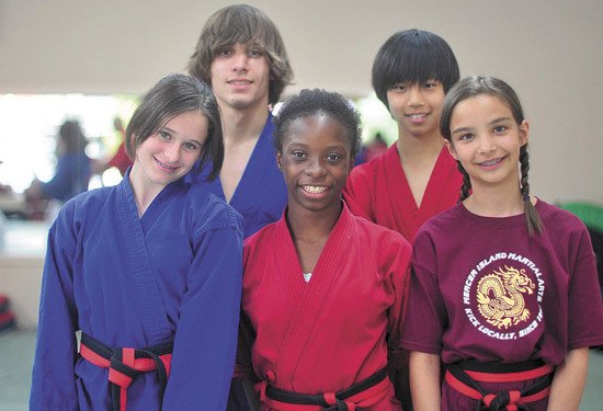 Students at Mercer Island Martial Arts recently earned their blackbelts. The students include: Katherine Dickhaus