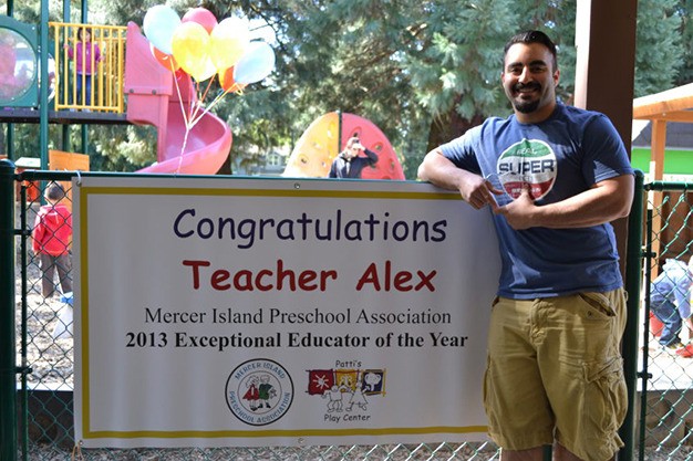 Alex Cruz of Patti’s Play Center was selected as the Mercer Island Preschool Association’s 2013 Exceptional Educator of the Year.