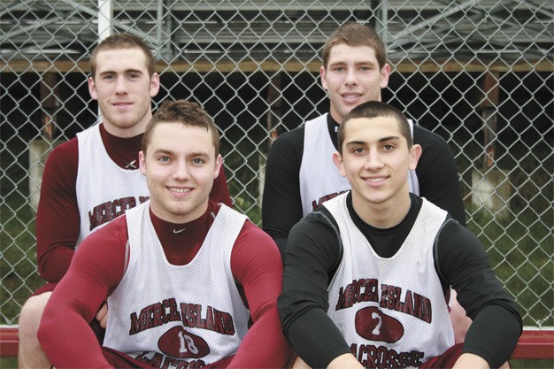 The Mercer Island boys lacrosse captains this spring are Colton Knebel