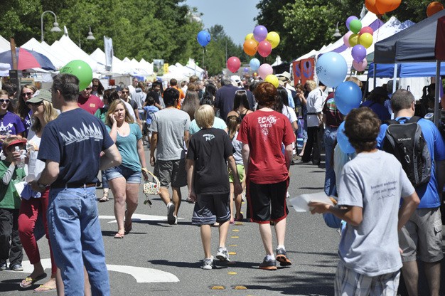 Visitors packed the street fair at the 2011 Summer Celebration.