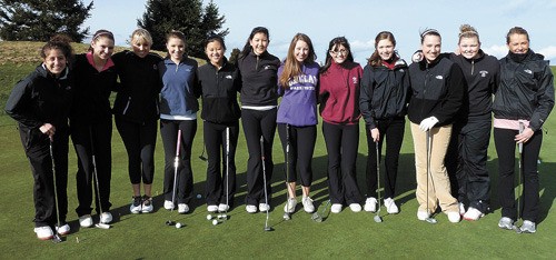 The 2011 Mercer Island girls golf team.