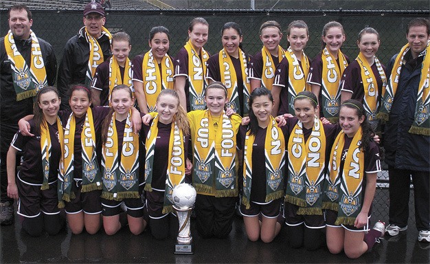 The Mercer Island girls U14 team recently won the Washington state Founders Cup.