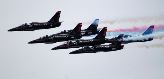 The Patriots Jet Team practice on Friday