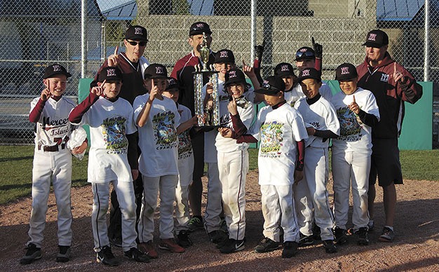 The Mercer Island Thunder baseball team played in and won the May Day Mayhem baseball tournament in Yakima in late April.