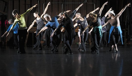 The Jazz 1 dance class strikes a pose at the Spectrum Dance Theater in the Madrona neighborhood of Seattle on Tuesday