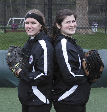 The MIHS fastpitch captains this spring are Makenna Pellerin and Kacey DiJulio.